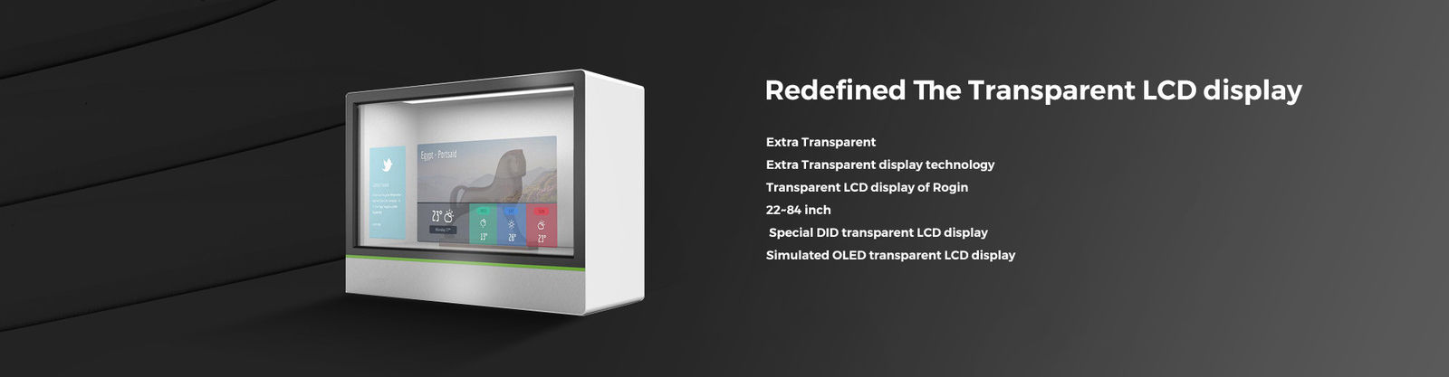 شاشة LCD شفافة
