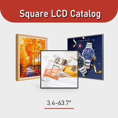 شاشة LCD مربعة عالية السطوع بحجم لوحة 3.4-63.7 بوصة ونوع 500-1000.