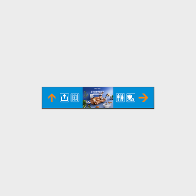 47.6 بوصة على الوجهين Android Bar-TFT الإعلان يدعم تخصيص السطوع