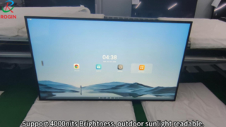شاشة LCD عالية السطوع مقاس 75 بوصة مقاس 3840 × 2160 فولتًا وعرض 4000 شمعة في المتر المربع