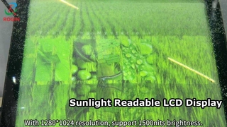 شاشة LCD مقاس 19 بوصة قابلة للقراءة في ضوء الشمس و800 شمعة في المتر المربع