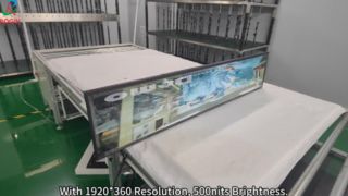 شاشة LCD مقاس 48.5 بوصة من نوع Bar 1920*360 V-by-One 500nits